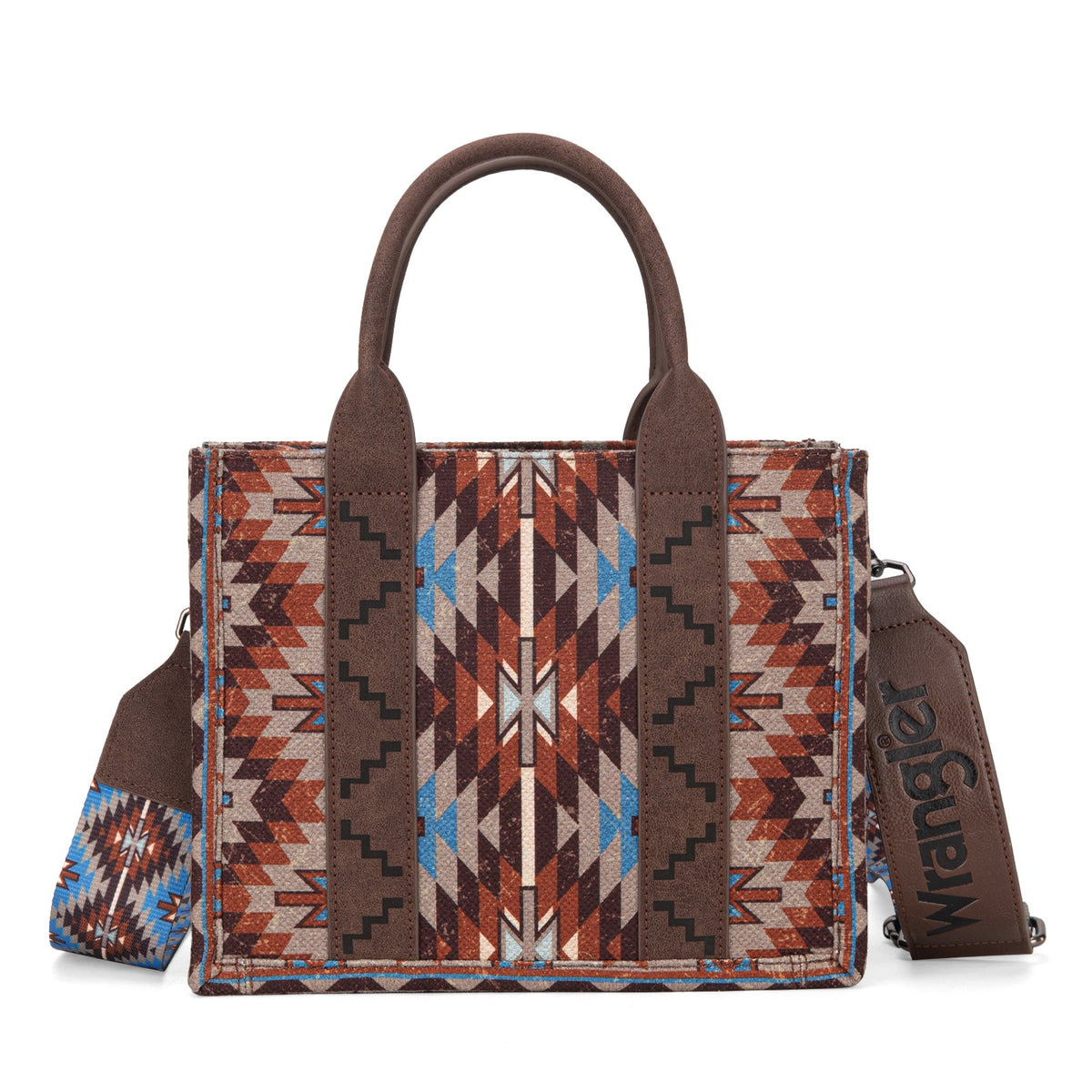 Wrangler Southwest Print Tote - Coffee (WG2213-8120SCF)