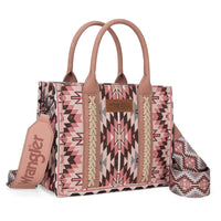 Wrangler Southwest Print Tote - Light Pink (WG2213-8120SDPK)