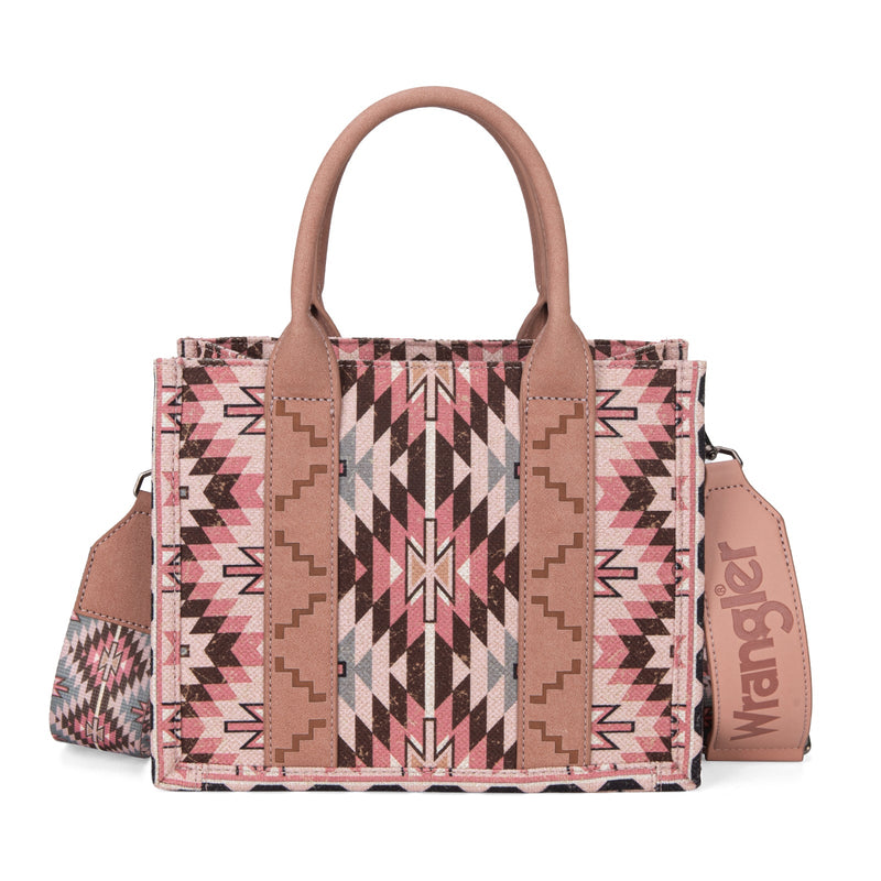 Wrangler Southwest Print Tote - Light Pink (WG2213-8120SDPK)