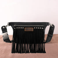 Wrangler -  Fringe Sling Bag Black