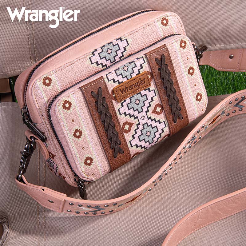 Wrangler Aztec Crossbody - Pink