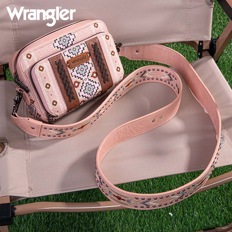 Wrangler Aztec Crossbody - Pink