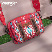 Wrangler Aztec Crossbody - Red