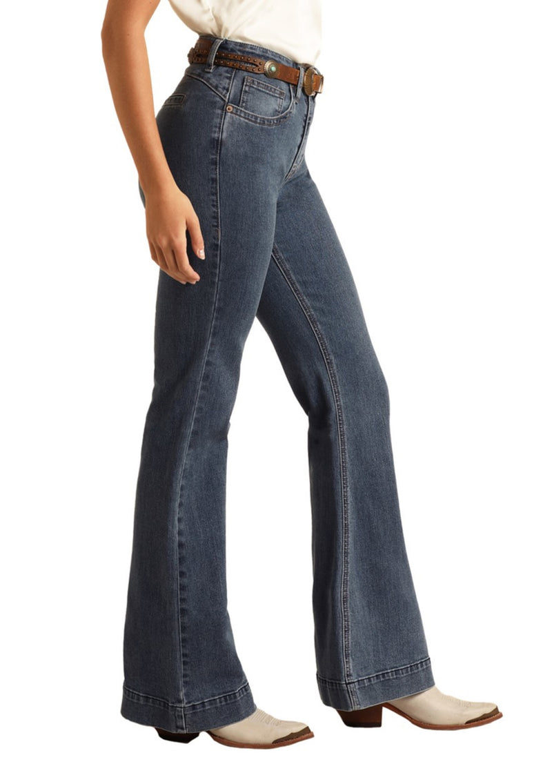 Rock & Roll Cowgirl Jeans - BW5HD03992 - High Rise Trouser