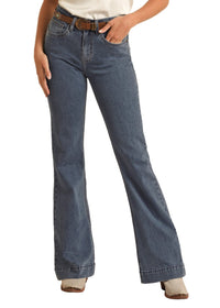 Rock & Roll Cowgirl Jeans - BW5HD03992 - High Rise Trouser