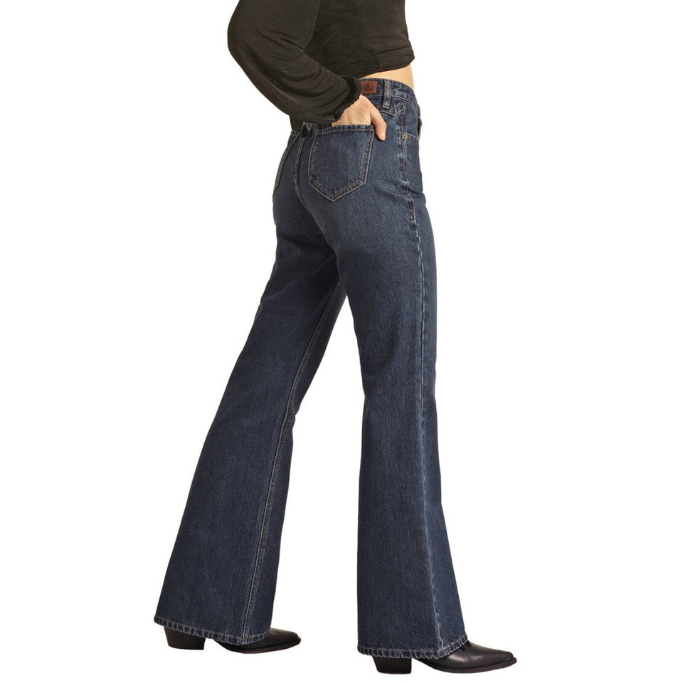 Rock & Roll Cowgirl Jeans - BW6HD02995 - High Rise Flare