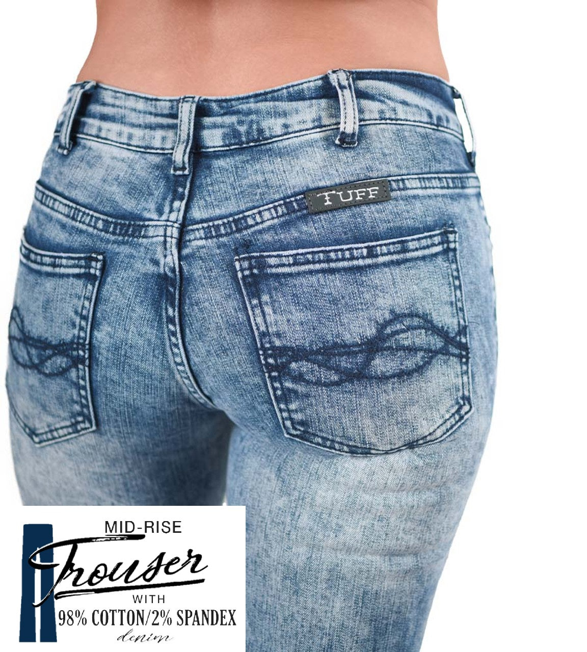 Cowgirl Tuff Jeans - High Tide