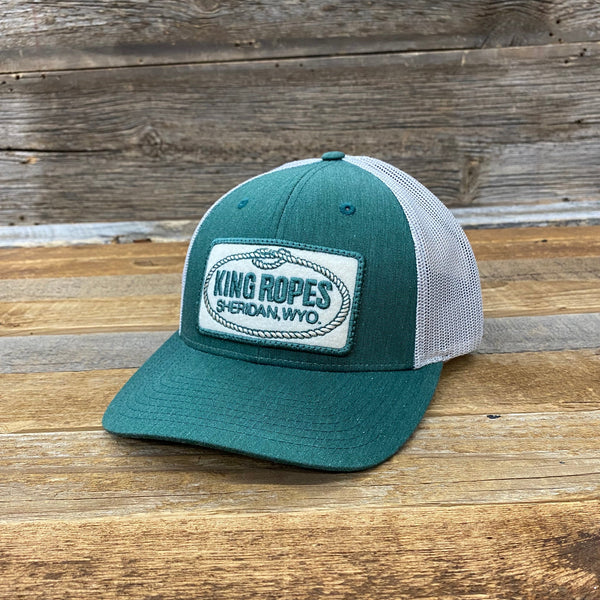 King Ropes Patch Trucker Cap - Heather Green