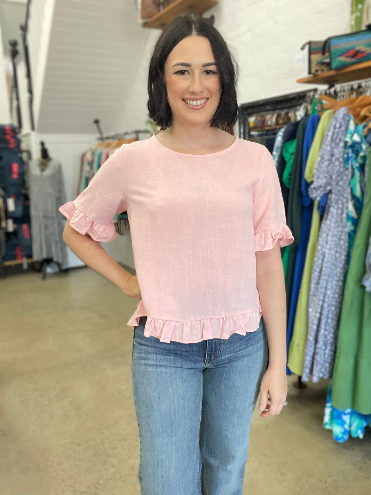 Hattie Top - Baby Pink