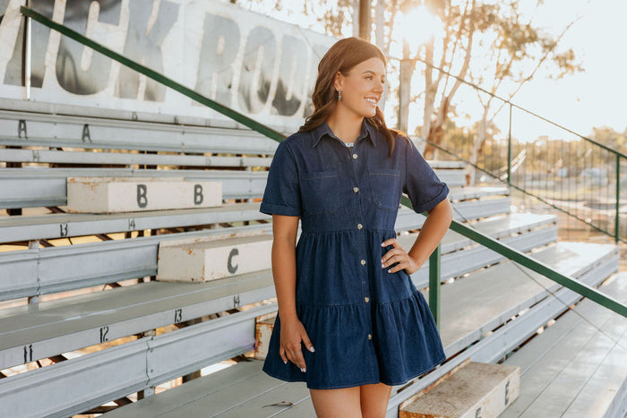 Nevada Denim Dress - Dark Wash