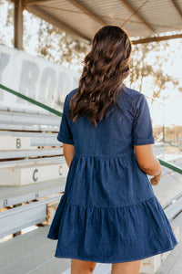 Nevada Denim Dress - Dark Wash