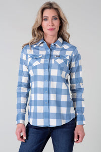 Kimes Ranch Long Sleeved Shirt - Malcom Buffalo Plaid Blue