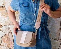 Liv & Milly - Lizzie Crossbody (Caramel/Pastel Pink)