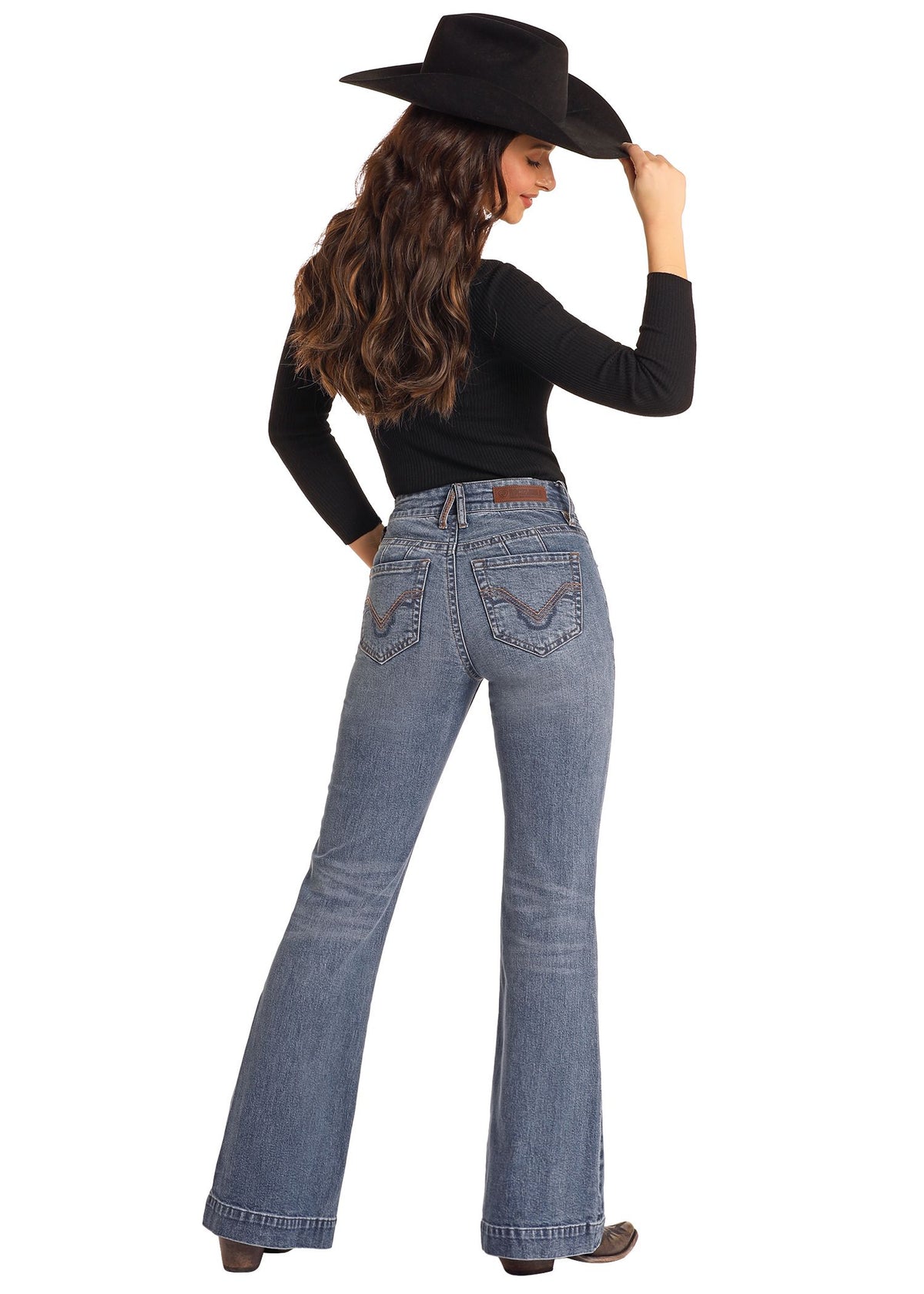 Rock & Roll Cowgirl Jeans - BW5HD05333 - High Rise Trouser