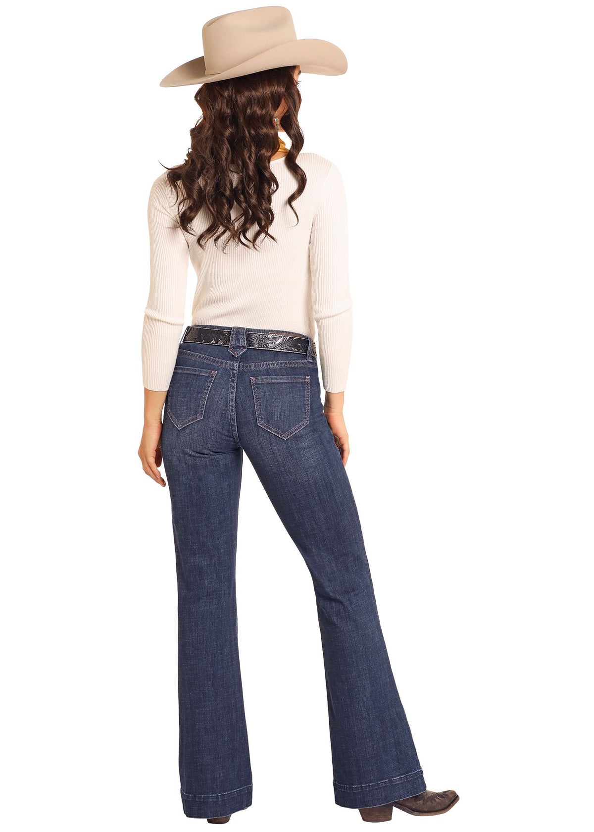 Rock & Roll Cowgirl Jeans - BW5MD04783 - Mid-High Rise Trouser