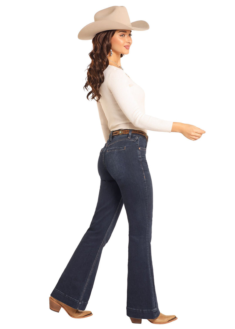 Rock & Roll Cowgirl Jeans - BW5HD04784 - High Rise Trouser