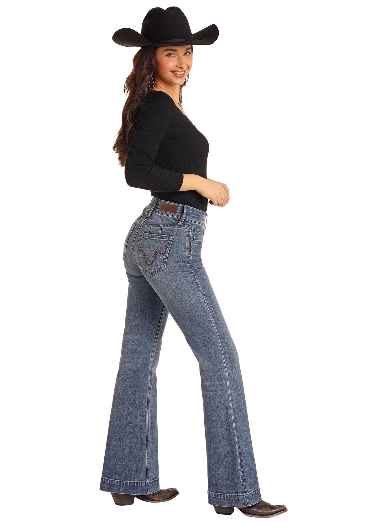 Rock & Roll Cowgirl Jeans - BW5HD05333 - High Rise Trouser