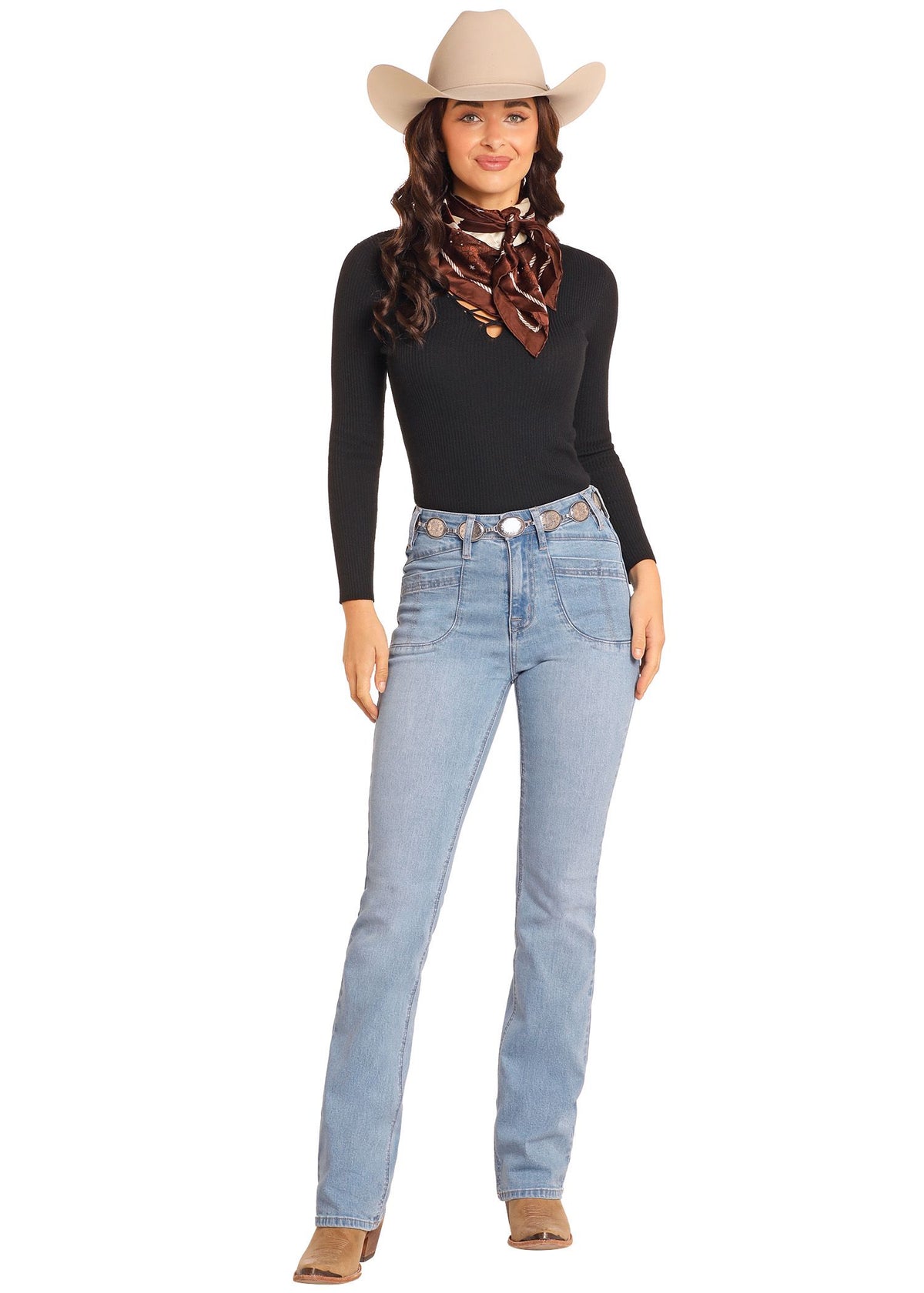 Rock & Roll Cowgirl Jeans - BW4HD04766 - High Rise Bootcut