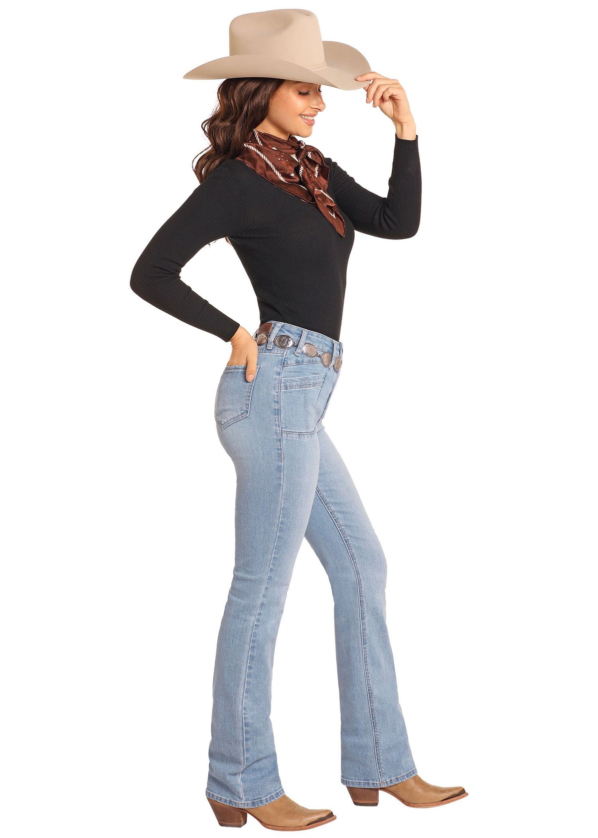 Rock & Roll Cowgirl Jeans - BW4HD04766 - High Rise Bootcut