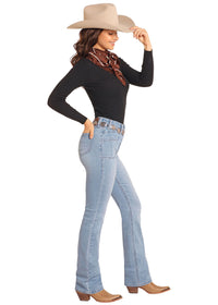 Rock & Roll Cowgirl Jeans - BW4HD04766 - High Rise Bootcut