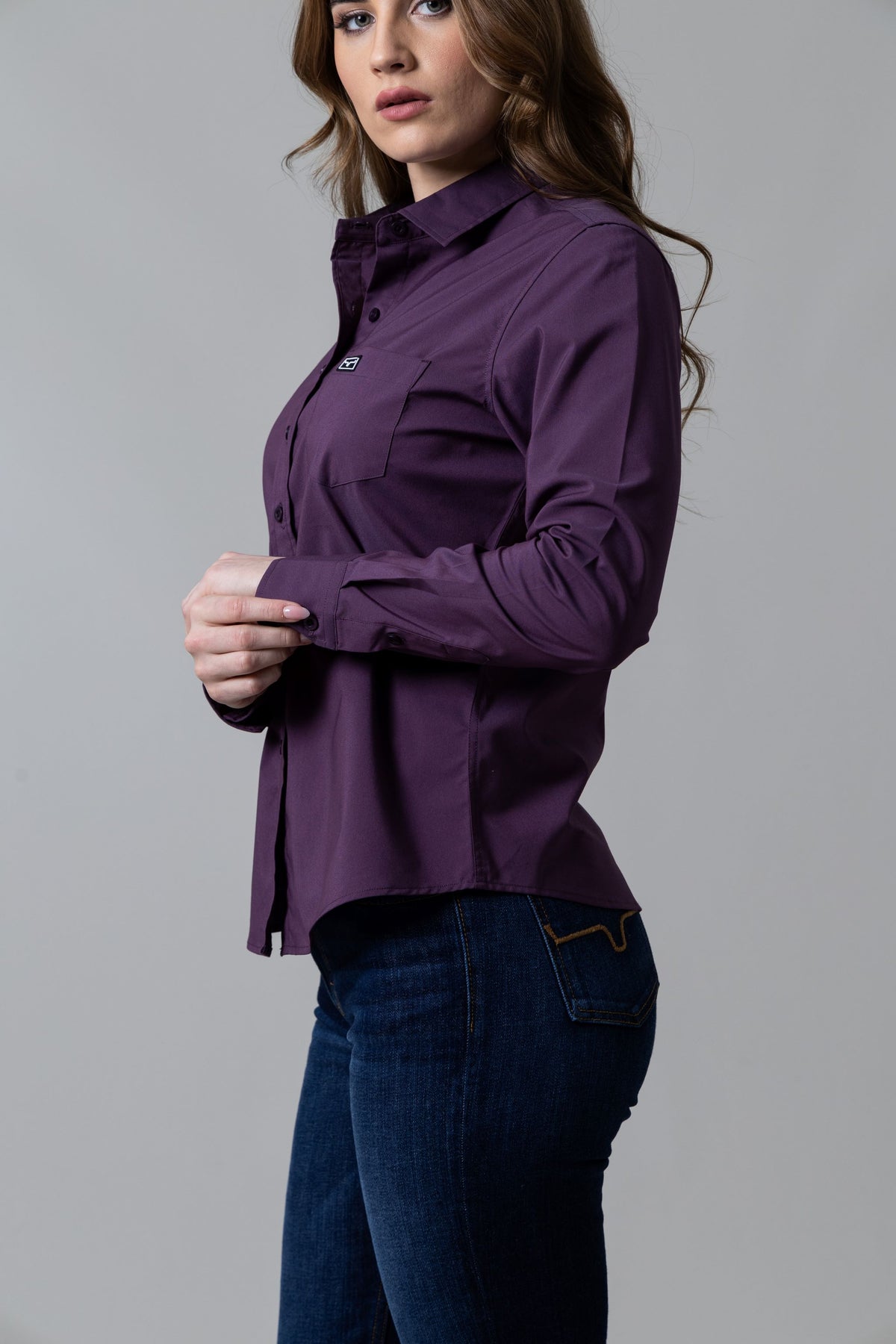 Kimes Ranch Long Sleeved Shirt - Linville Plum