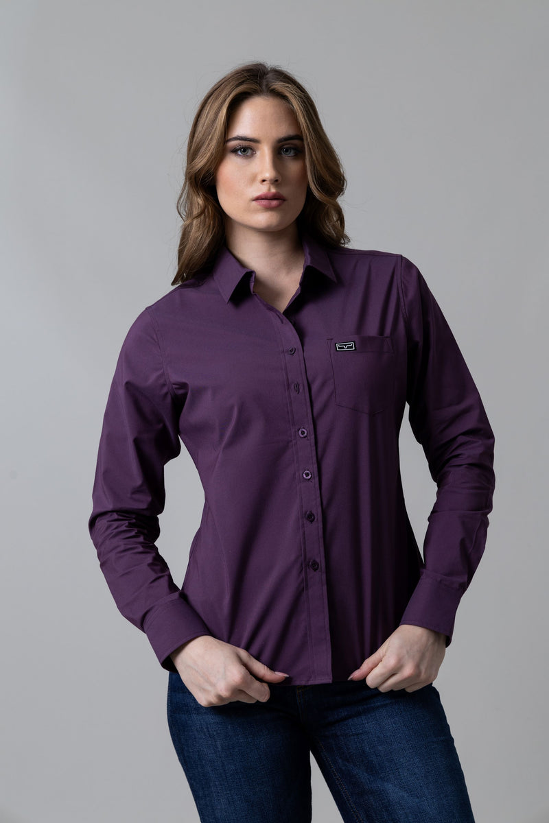 Kimes Ranch Long Sleeved Shirt - Linville Plum