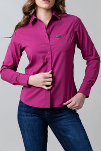 Kimes Ranch Long Sleeved Shirt - Linville Magenta