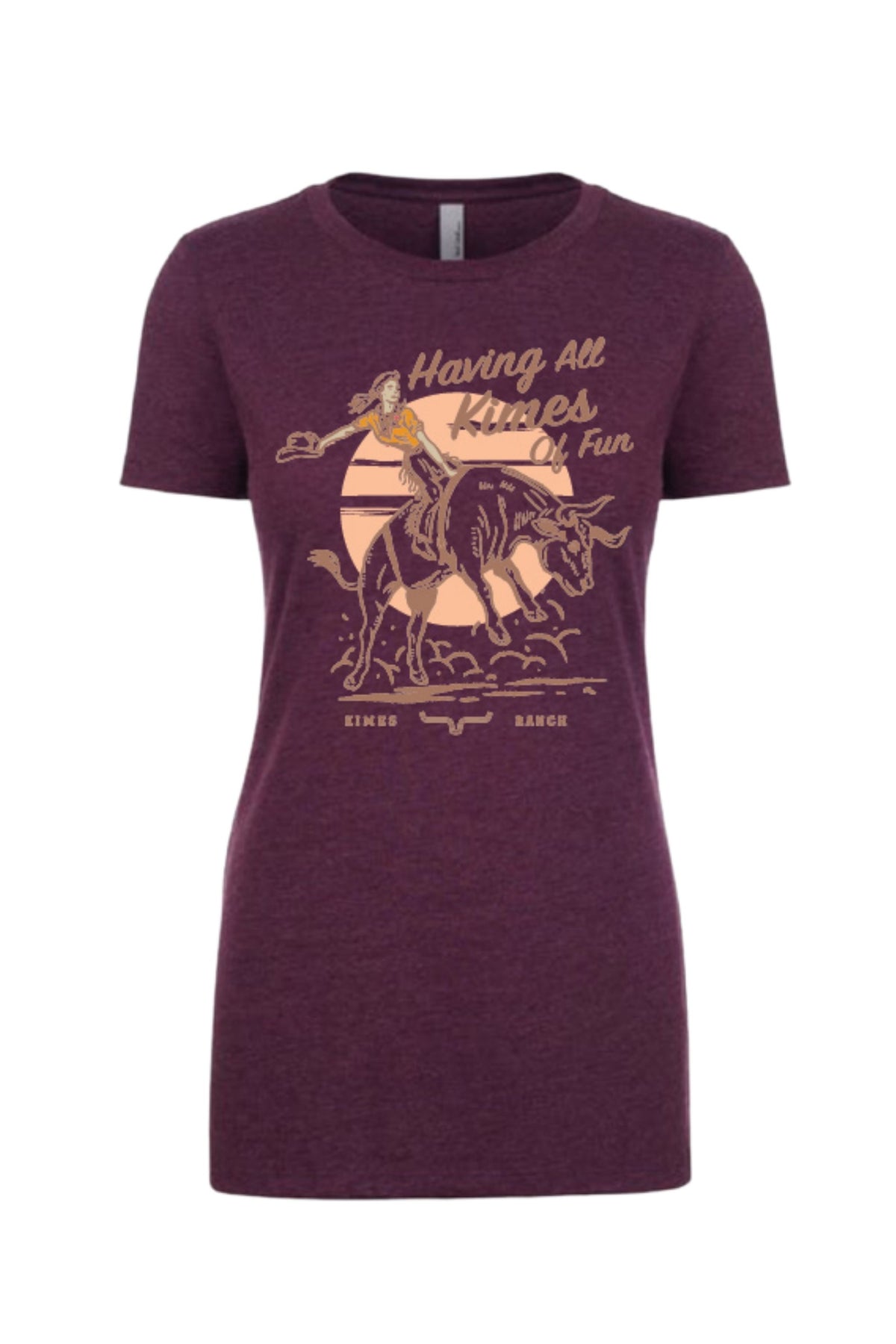 Kimes Ranch Tee - All Kimes of Fun (Plum)