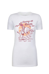 Kimes Ranch Tee - All Kimes of Fun (White)