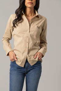 Kimes Ranch Long Sleeved Shirt - KR Team Khaki